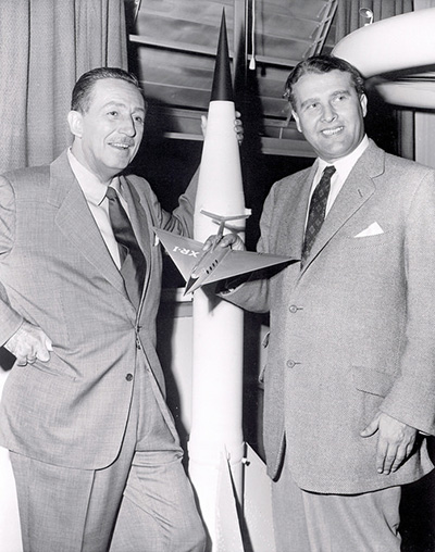 Walt Disney and Dr. Wernher von Braun