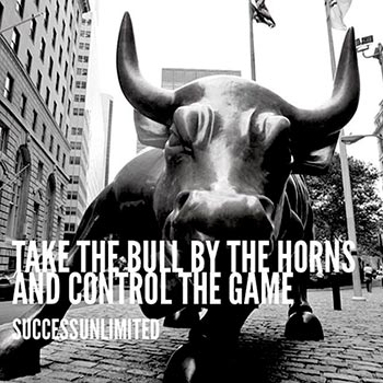 Take the bull by the horns and control the game